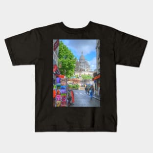 Sacre Couer .. Street View Kids T-Shirt